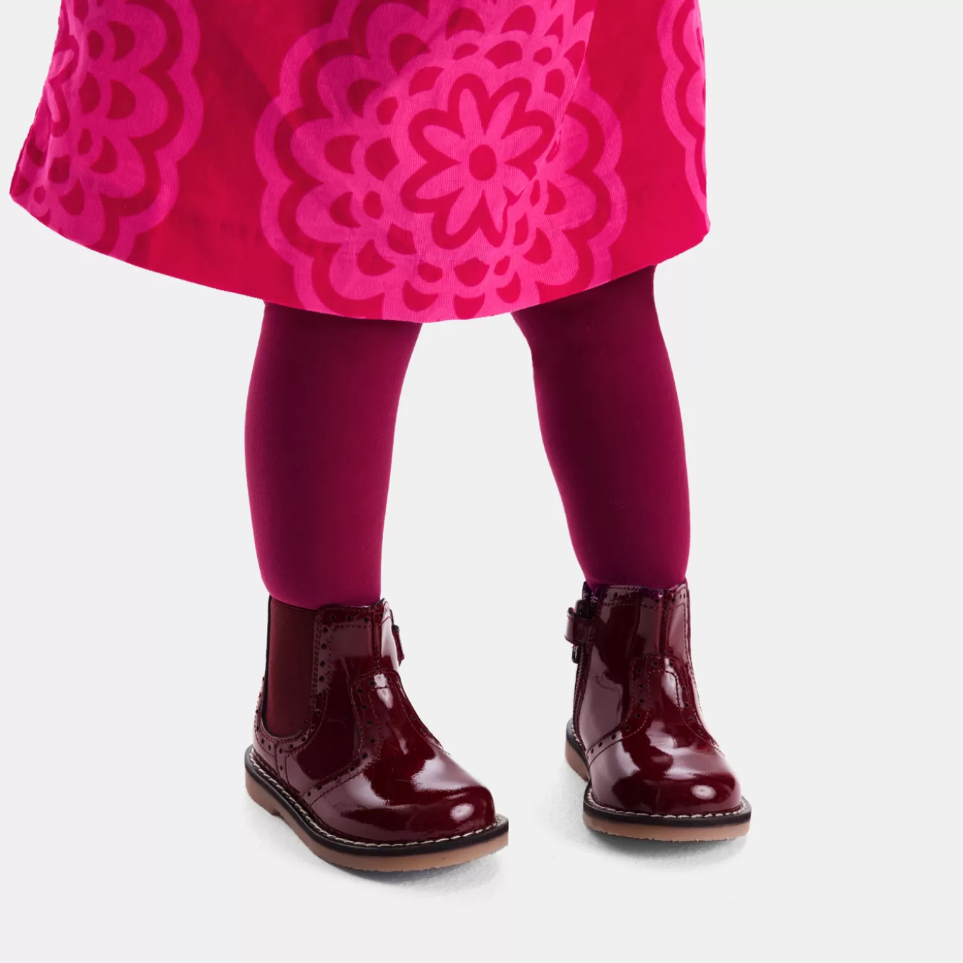 Best Jacadi Baby-Chelsea-Boots aus Lackleder für Mädchen BORDEAUX