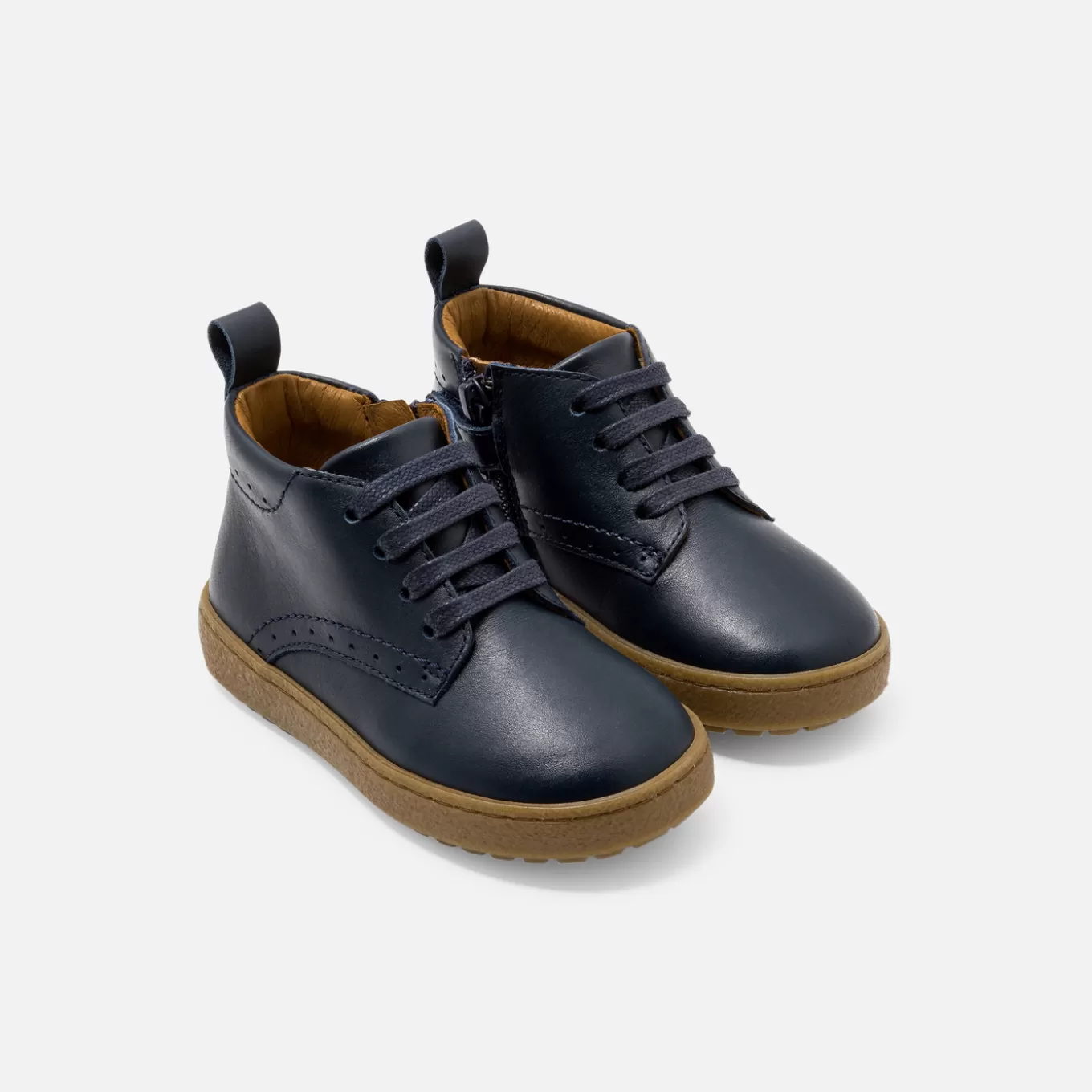 Cheap Jacadi Baby-Halbstiefel für Jungen aus Leder MARINEBLAU JACADI