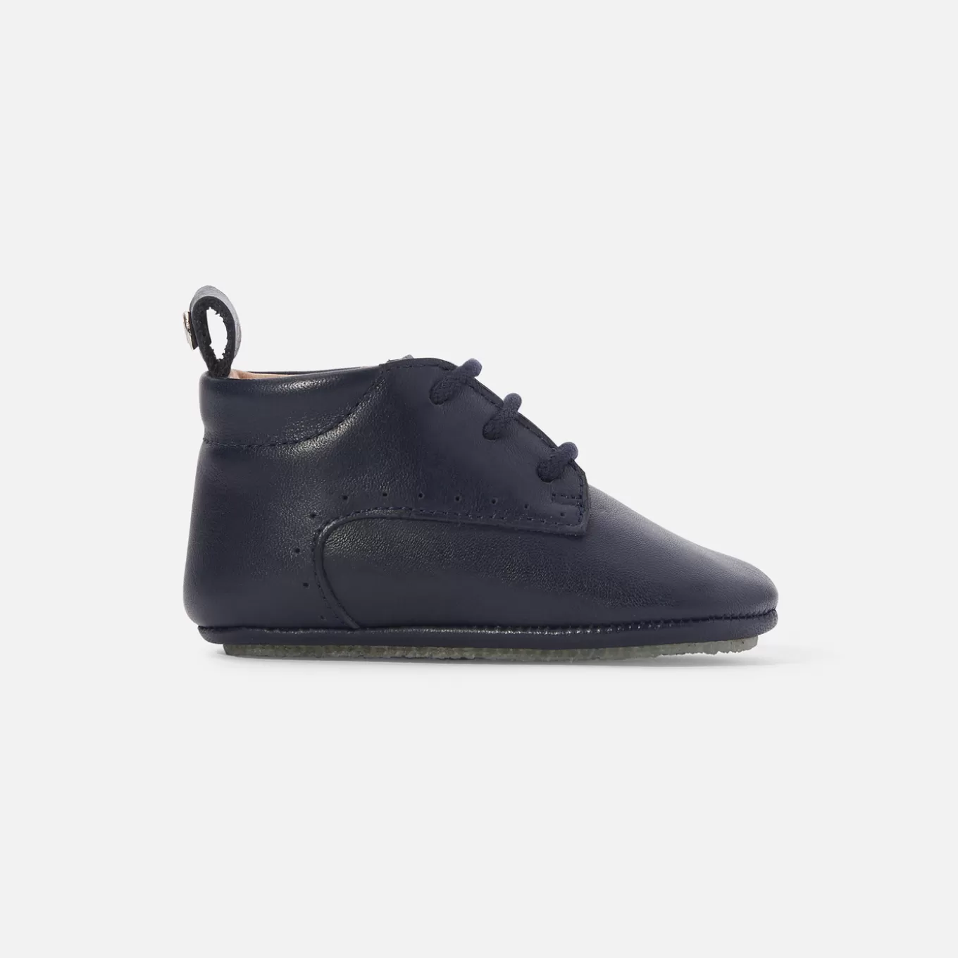Clearance Jacadi Baby-Krabbelschuhe aus Leder für Jungen MARINEBLAU JACADI