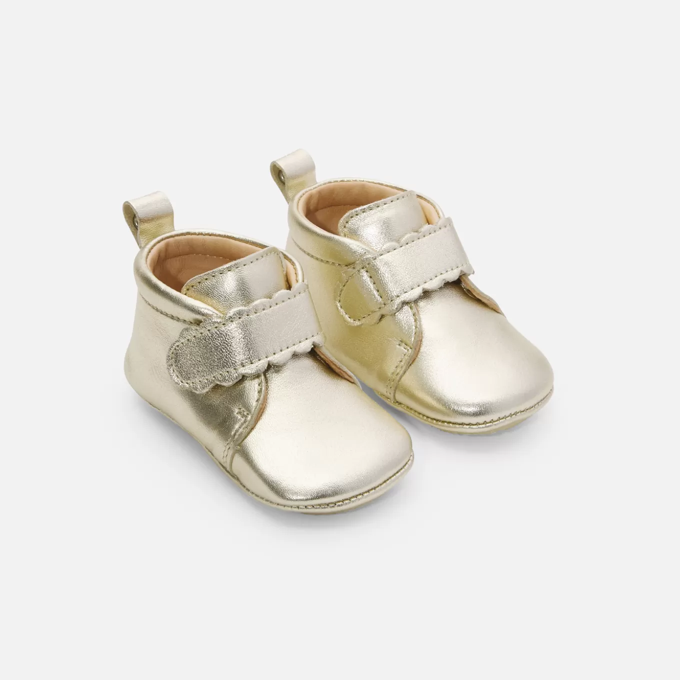 Cheap Jacadi Baby-Krabbelschuhe für Mädchen aus irisierendem Leder GOLD