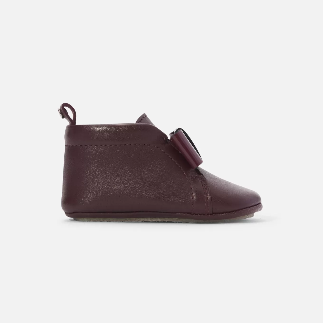 Best Sale Jacadi Baby-Krabbelschuhe für Mädchen aus Leder BORDEAUX
