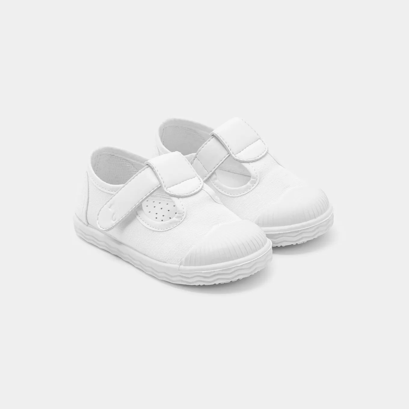 New Jacadi Baby-Sandalen aus Stoff für Mädchen JACADI WEISS