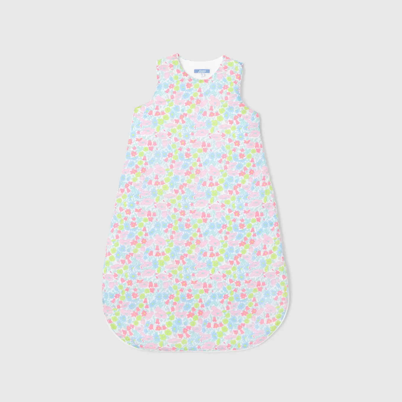 Outlet Jacadi Baby-Schlafsack 0-6 Monate aus Liberty-Stoff für Mädchen WEISS/MEHRFARBIG