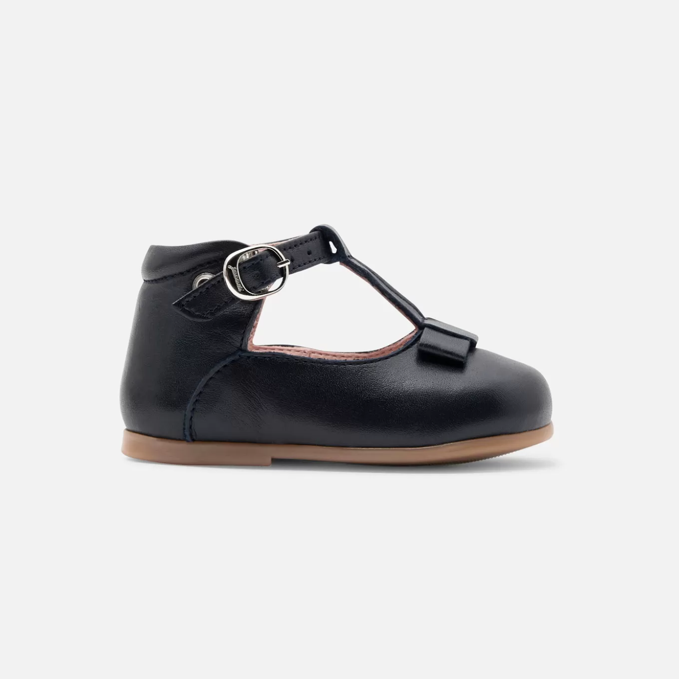 Shop Jacadi Baby-T-Riemchenschuhe aus Glattleder für Mädchen MARINEBLAU JACADI