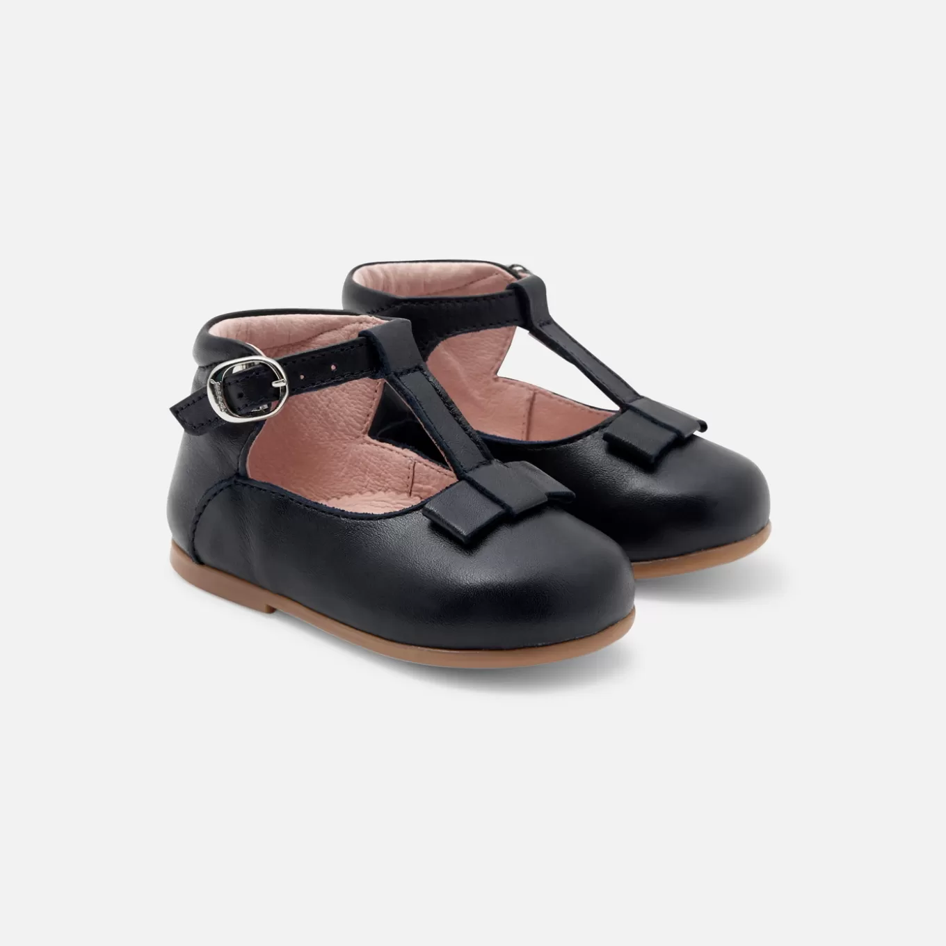 Shop Jacadi Baby-T-Riemchenschuhe aus Glattleder für Mädchen MARINEBLAU JACADI
