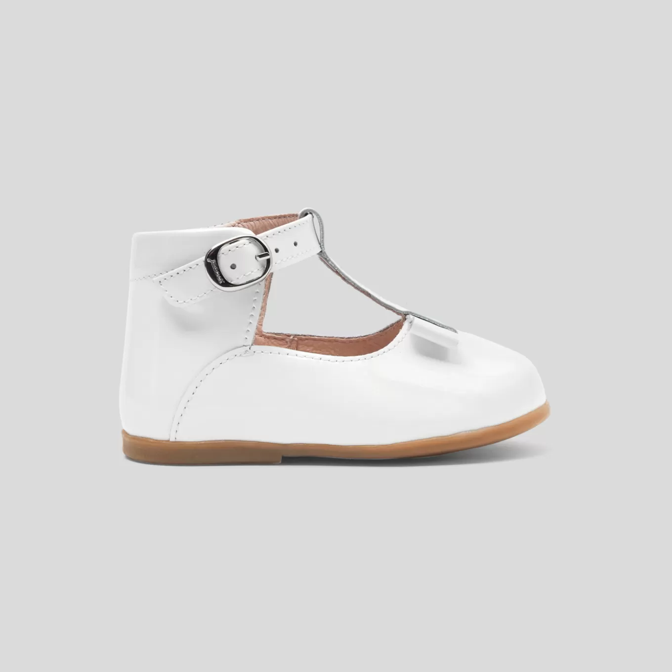 Shop Jacadi Baby-T-Riemchenschuhe aus Glattleder für Mädchen JACADI WEISS