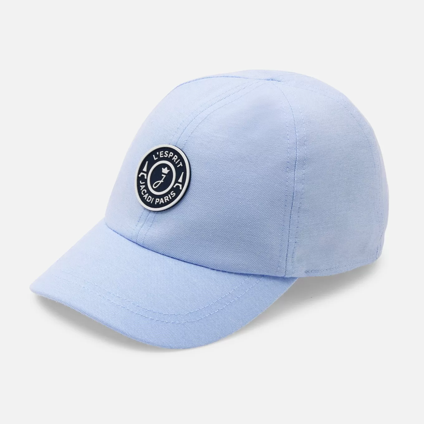 Sale Jacadi Basecap aus Oxfordstoff für Kind BLAU/WEISS