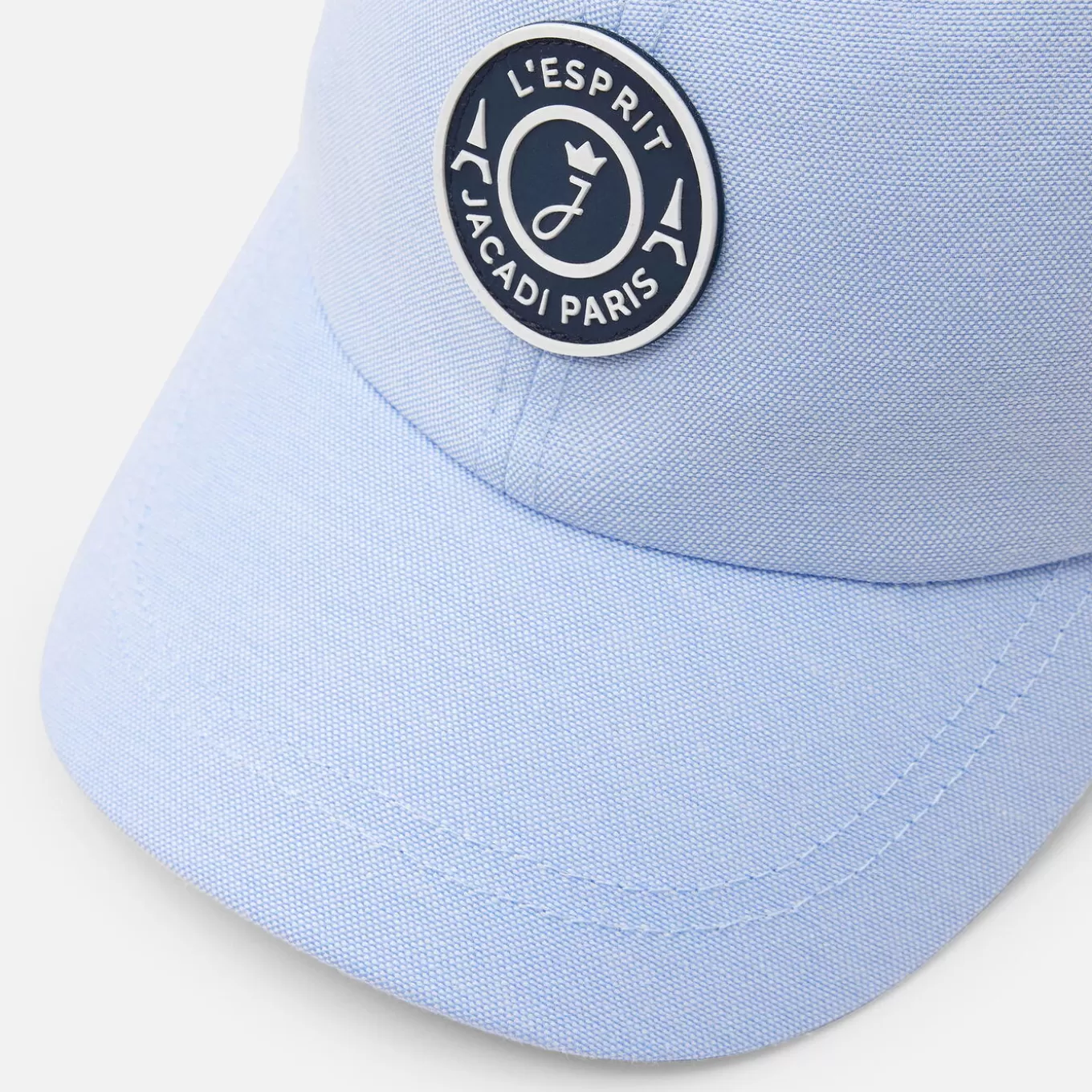 Sale Jacadi Basecap aus Oxfordstoff für Kind BLAU/WEISS