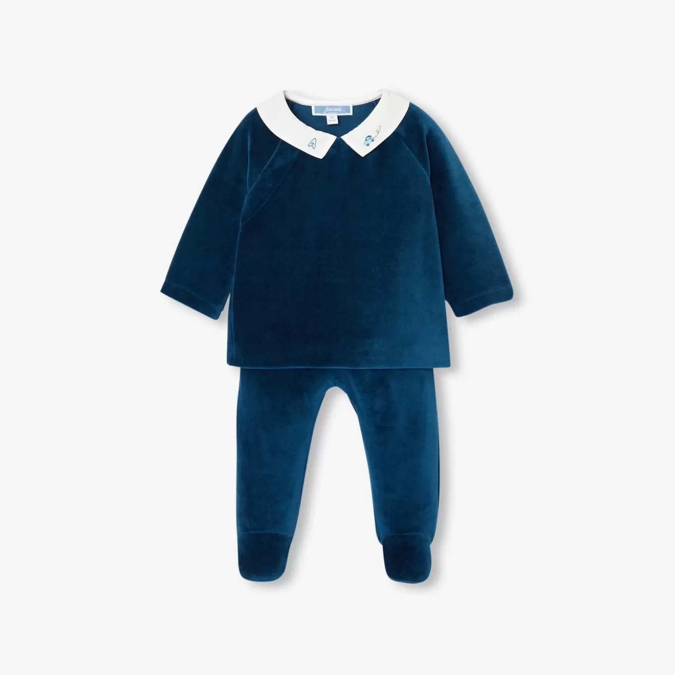 Shop Jacadi Bequemes Ensemble aus Samt für Baby Jungen PETROLEUM