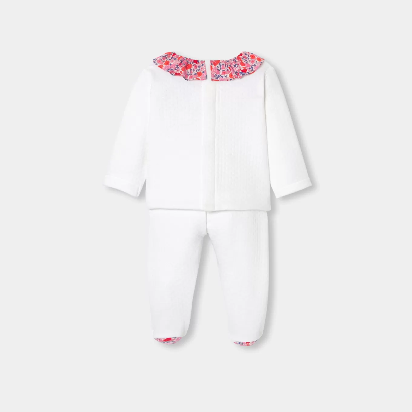 Online Jacadi Bequemes Ensemble für Baby Mädchen aus doppellagigem Jersey JACADI WEISS