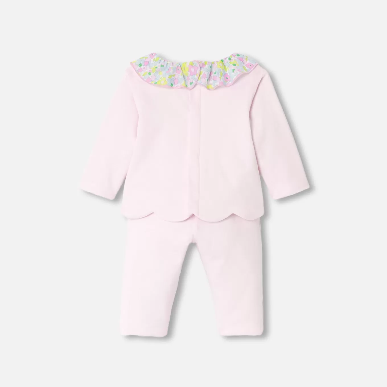 Best Jacadi Bequemes Ensemble für Baby Mädchen aus Jersey ROSA BLASS JACADI