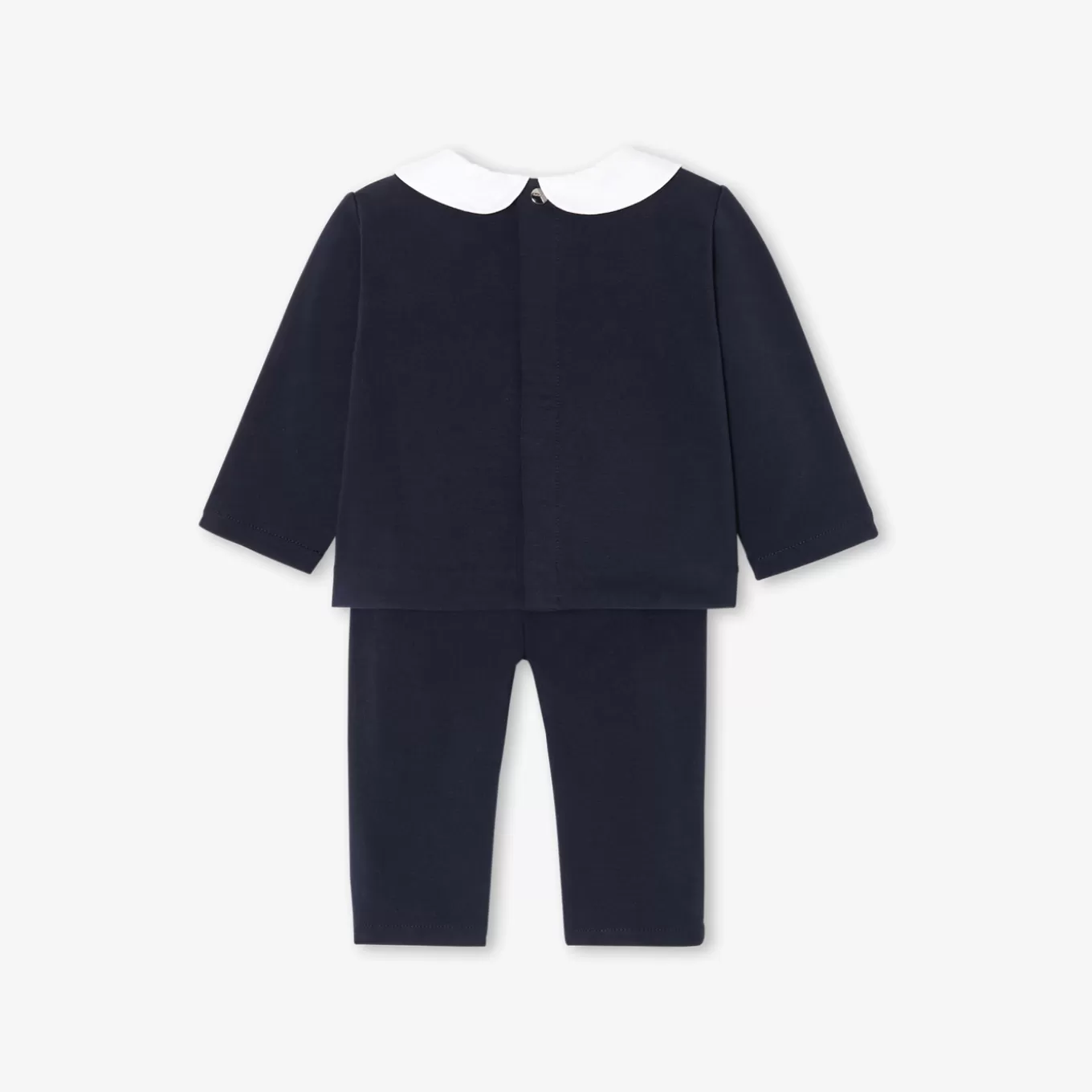 Cheap Jacadi Bequemes Ensemble für Baby Mädchen aus Molton MARINEBLAU HELL
