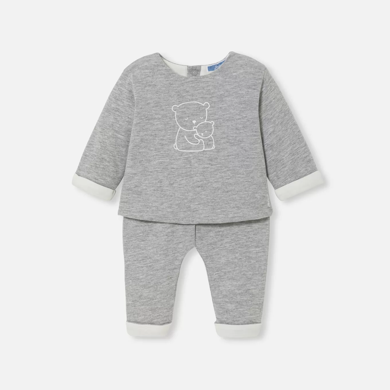 Sale Jacadi Bequemes Ensemble für Babys aus Jersey GRAU MELIERT HELL JACADI