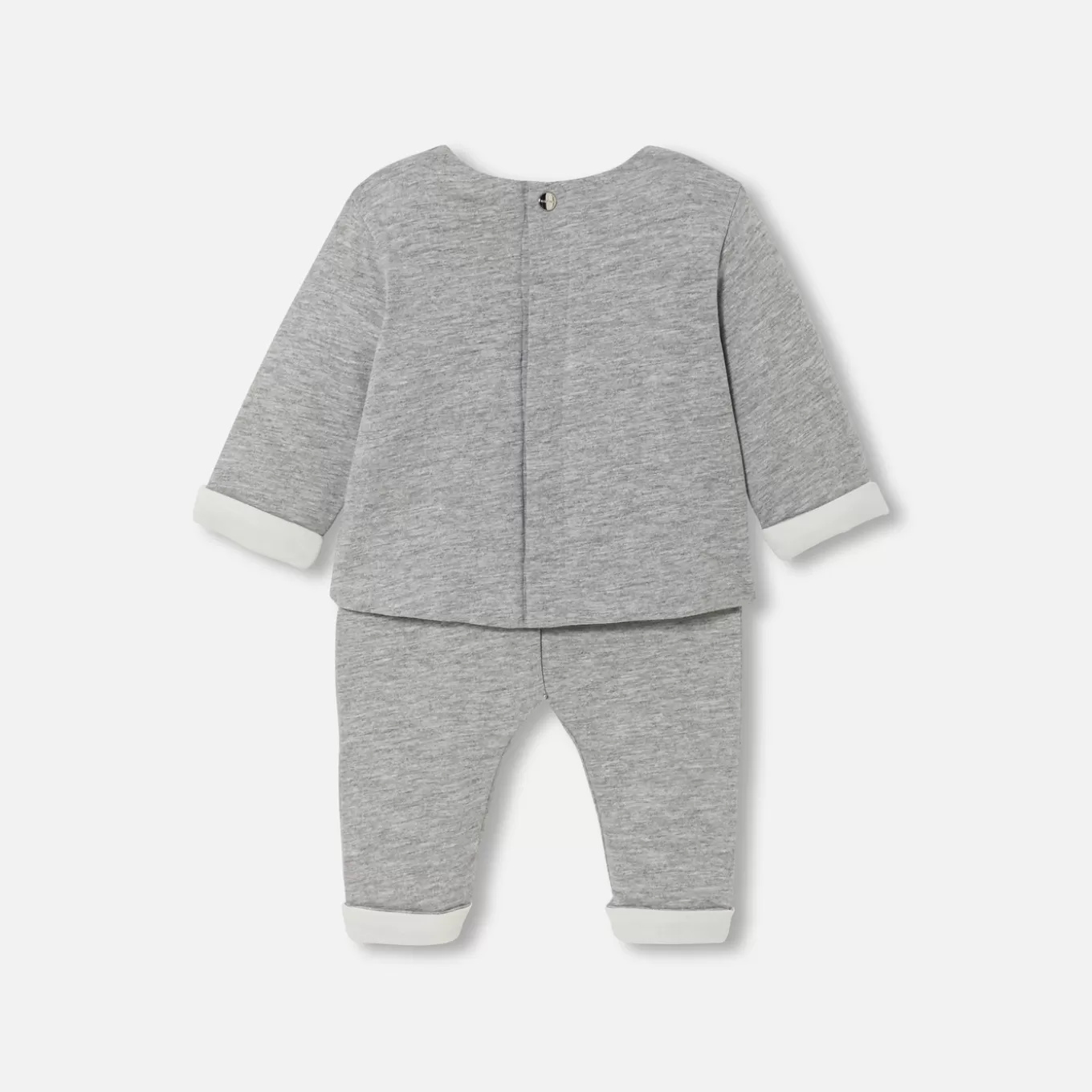 Sale Jacadi Bequemes Ensemble für Babys aus Jersey GRAU MELIERT HELL JACADI