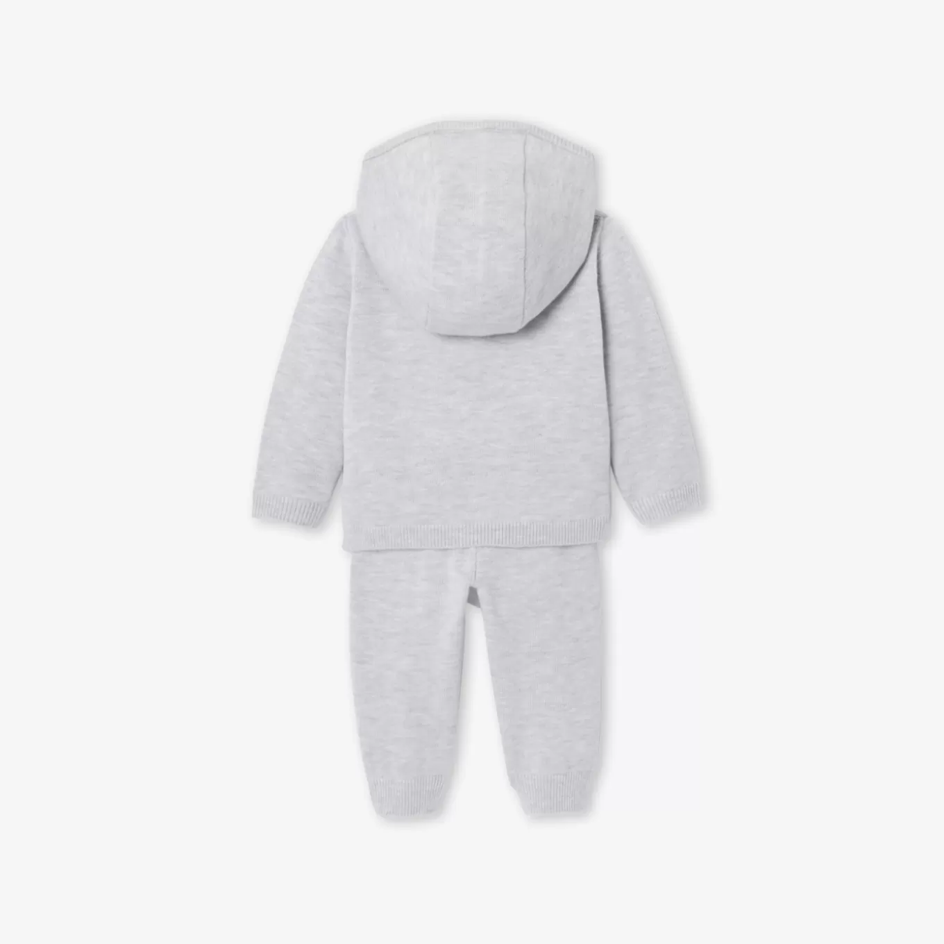 Fashion Jacadi Bequemes Strick-Ensemble Kleinkind Mädchen GRAU/MEHRFARBIG