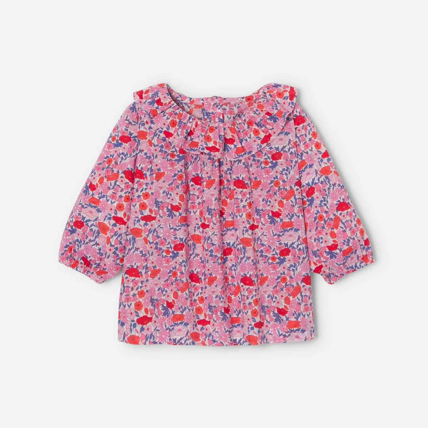 Online Jacadi Bluse aus Liberty-Stoff für Baby Mädchen ROSA/MEHRFARBIG