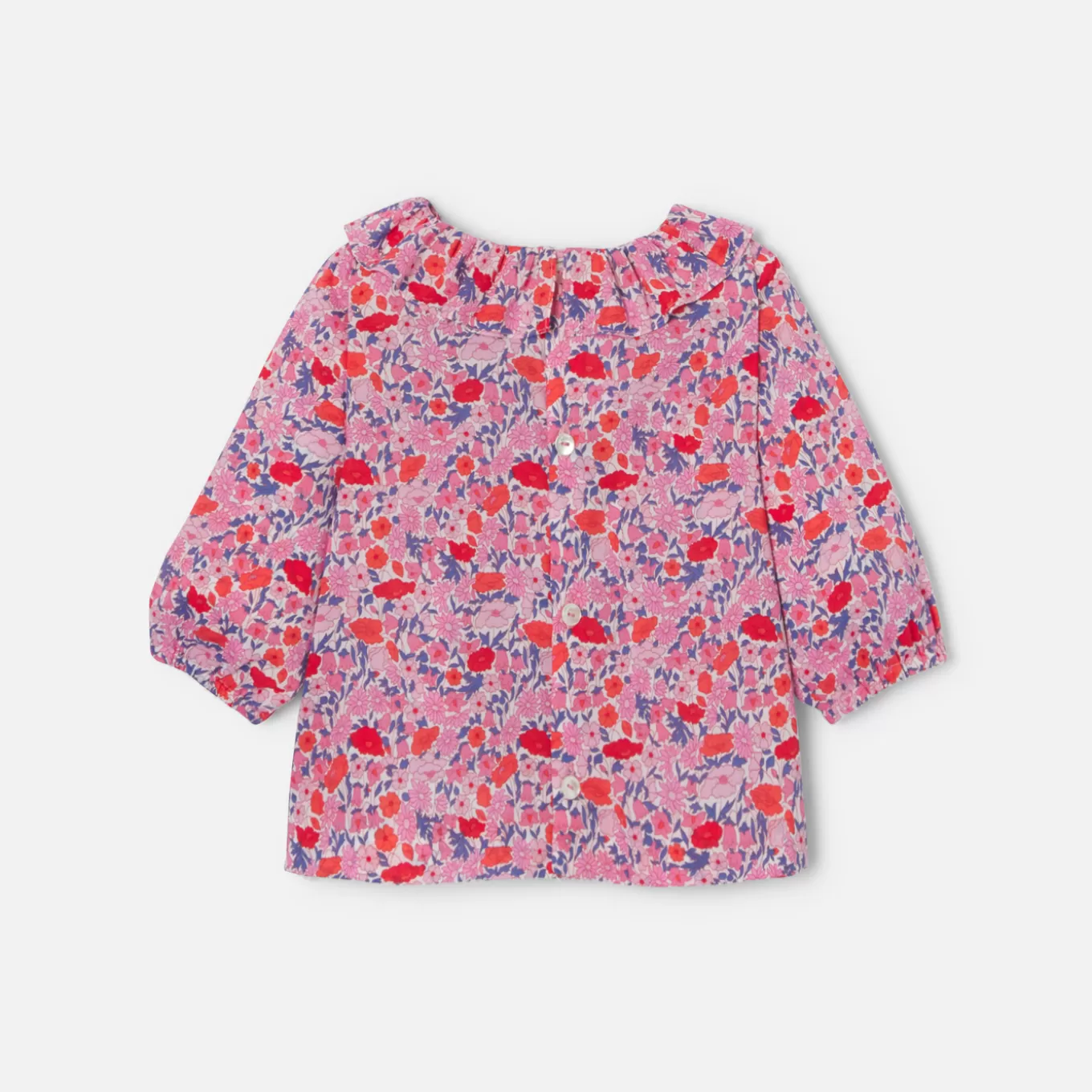Online Jacadi Bluse aus Liberty-Stoff für Baby Mädchen ROSA/MEHRFARBIG