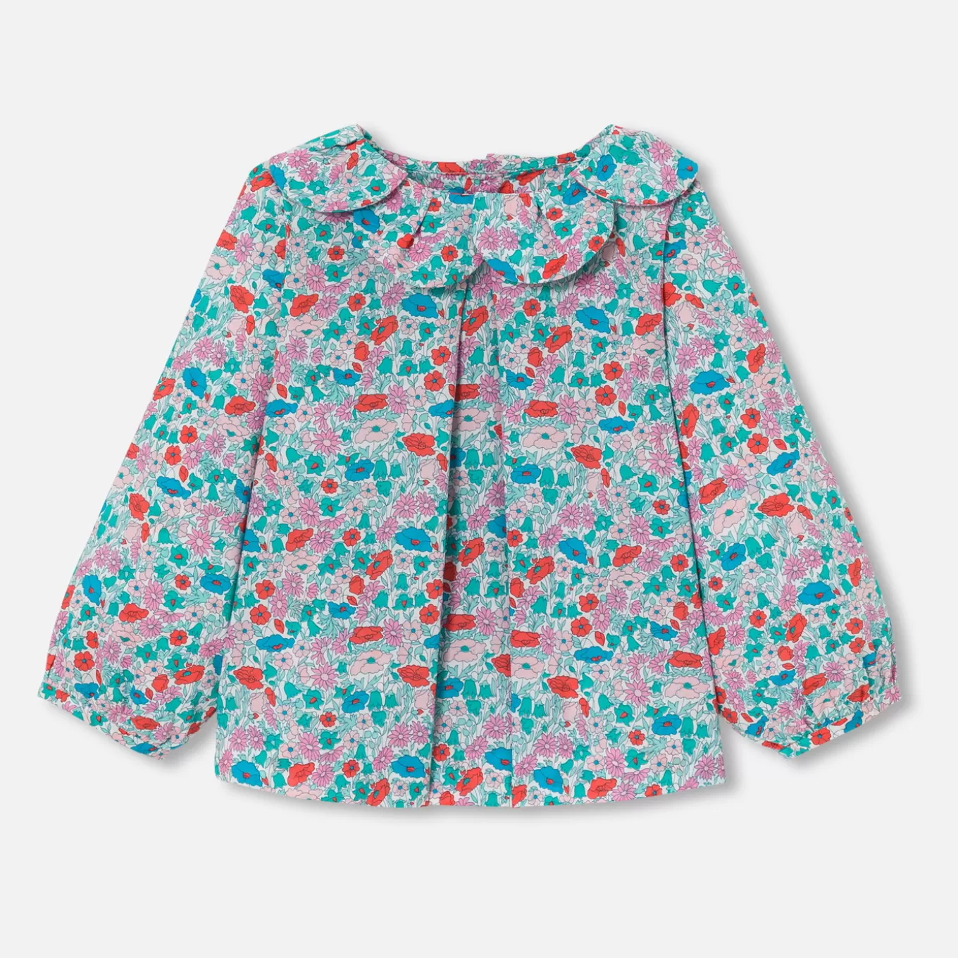 Cheap Jacadi Bluse aus Libertystoff Kleinkind Mädchen WEISS/MEHRFARBIG