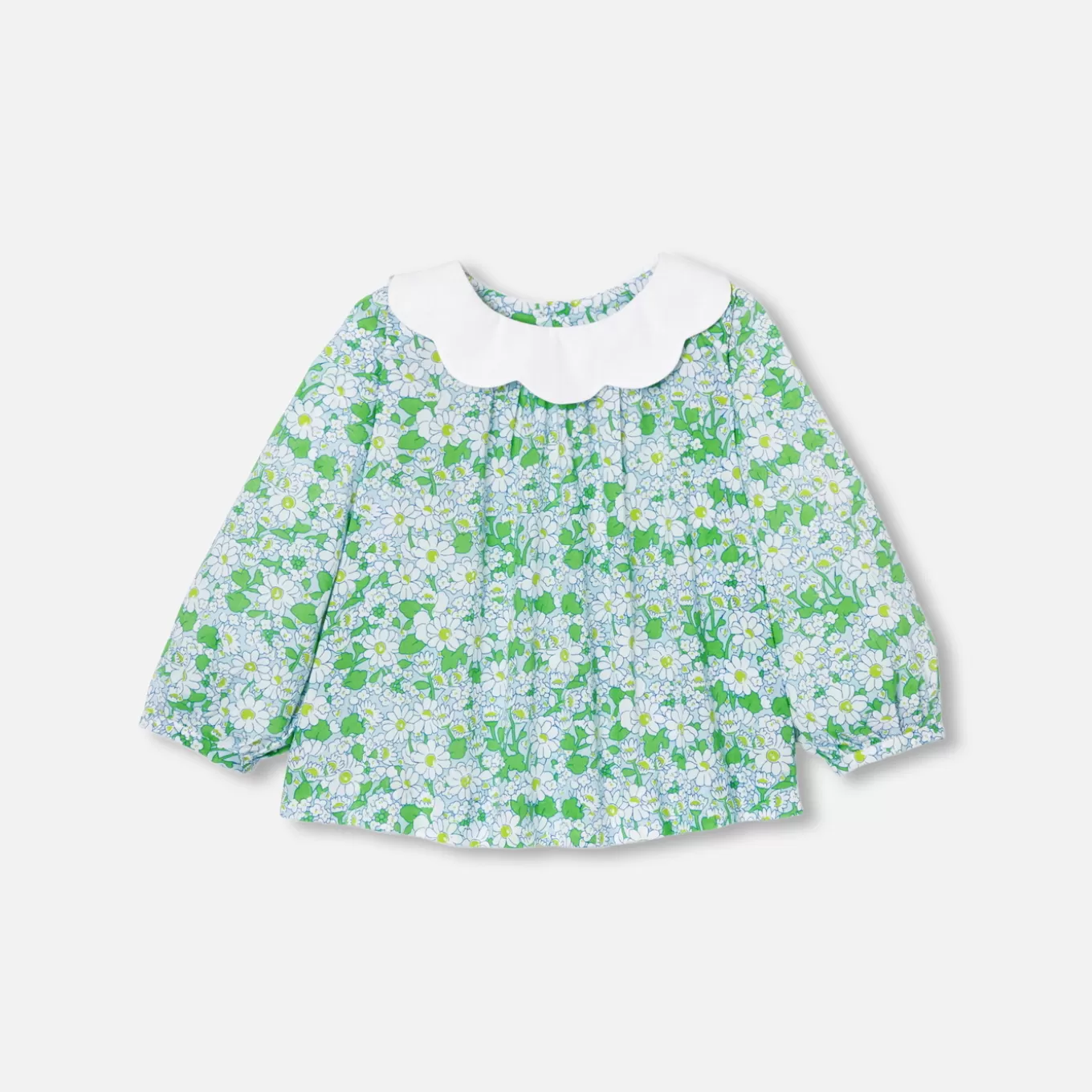 Discount Jacadi Bluse aus Libertystoff Kleinkind Mädchen WEISS/MEHRFARBIG