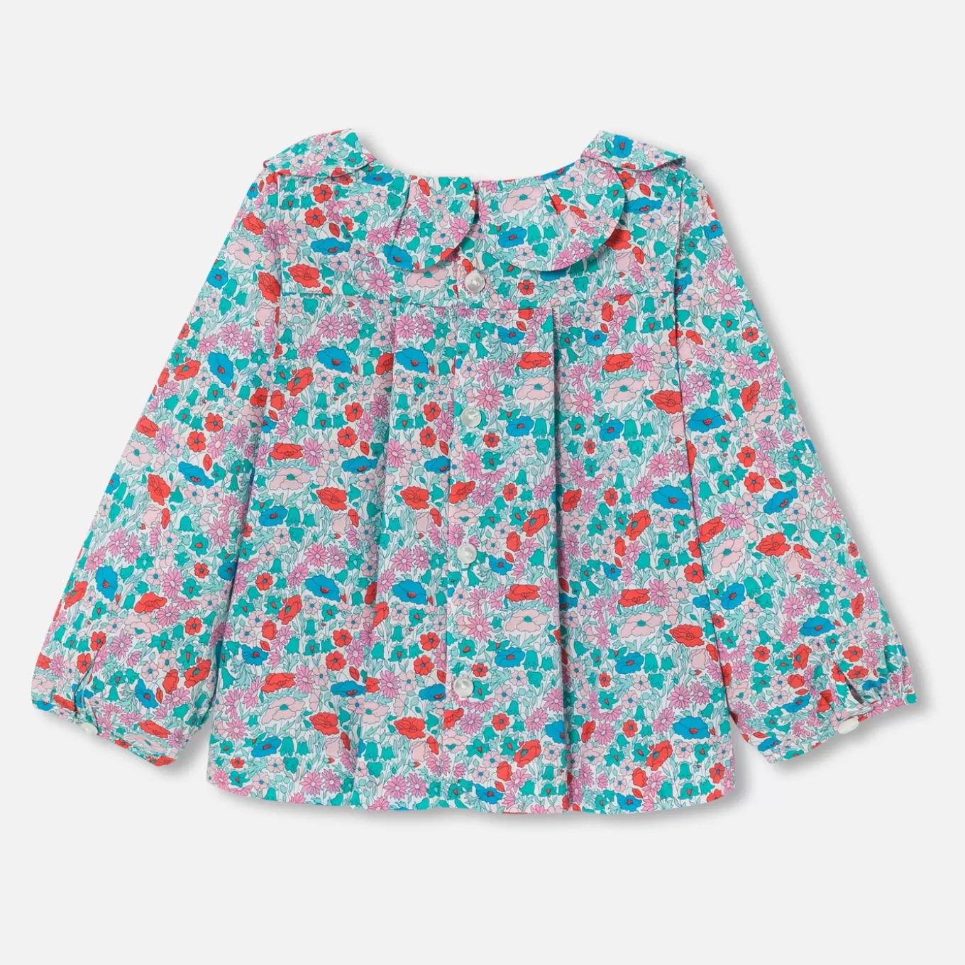 Cheap Jacadi Bluse aus Libertystoff Kleinkind Mädchen WEISS/MEHRFARBIG