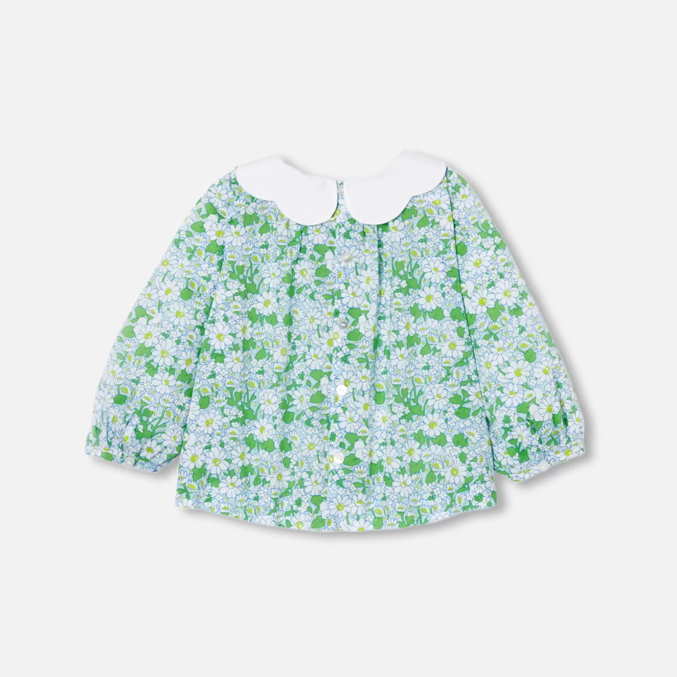 Discount Jacadi Bluse aus Libertystoff Kleinkind Mädchen WEISS/MEHRFARBIG