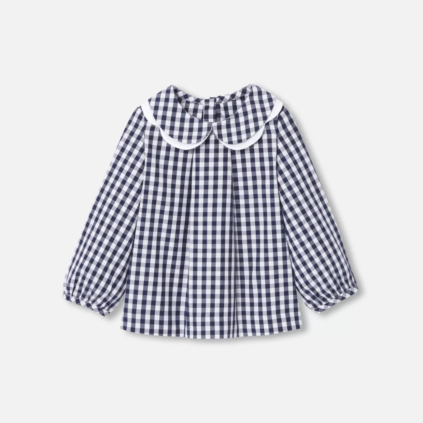 Store Jacadi Bluse mit Vichy-Karos Kleinkind Mädchen BLAU/WEISS
