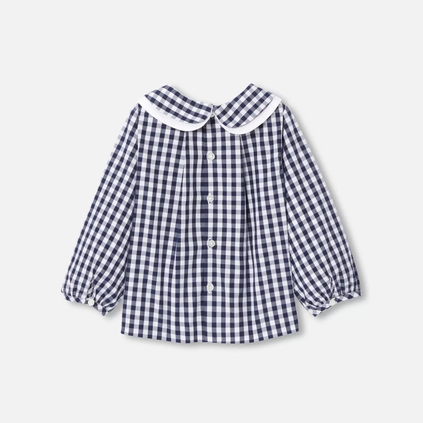 Store Jacadi Bluse mit Vichy-Karos Kleinkind Mädchen BLAU/WEISS