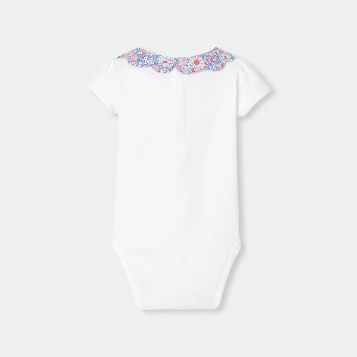 Shop Jacadi Body für Mädchen mit Kragen aus Liberty-Stoff JACADI WEISS