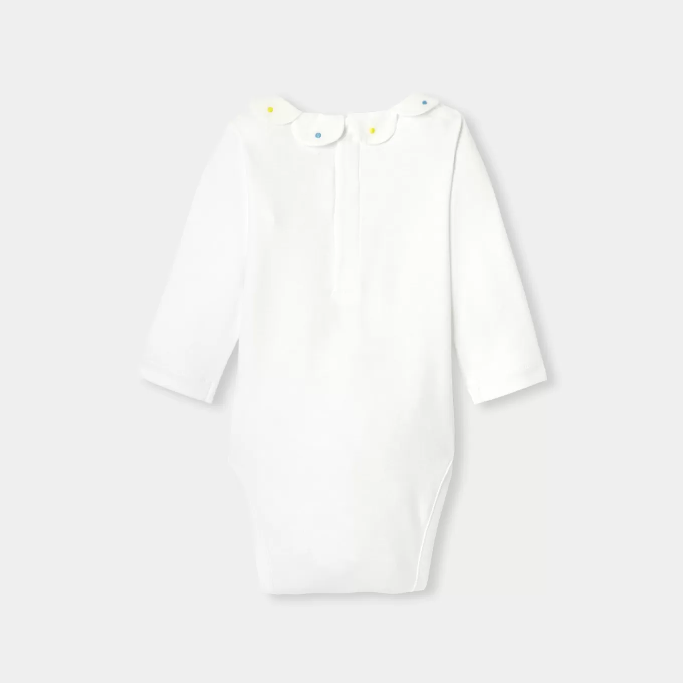 Fashion Jacadi Body mit Blütenblattkragen für Baby Mädchen JACADI WEISS
