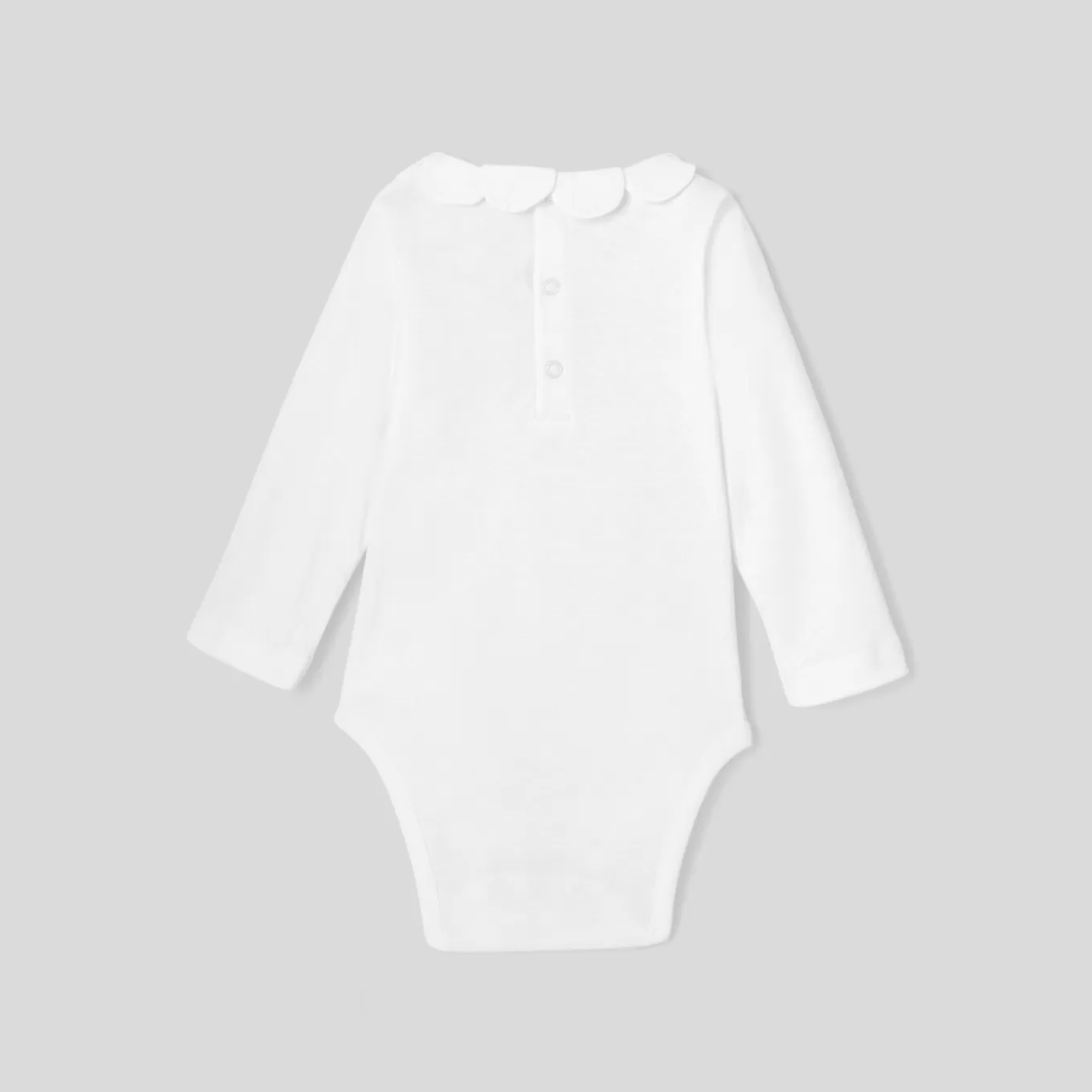New Jacadi Body mit Blütenblatt-Kragen für Mädchen JACADI WEISS