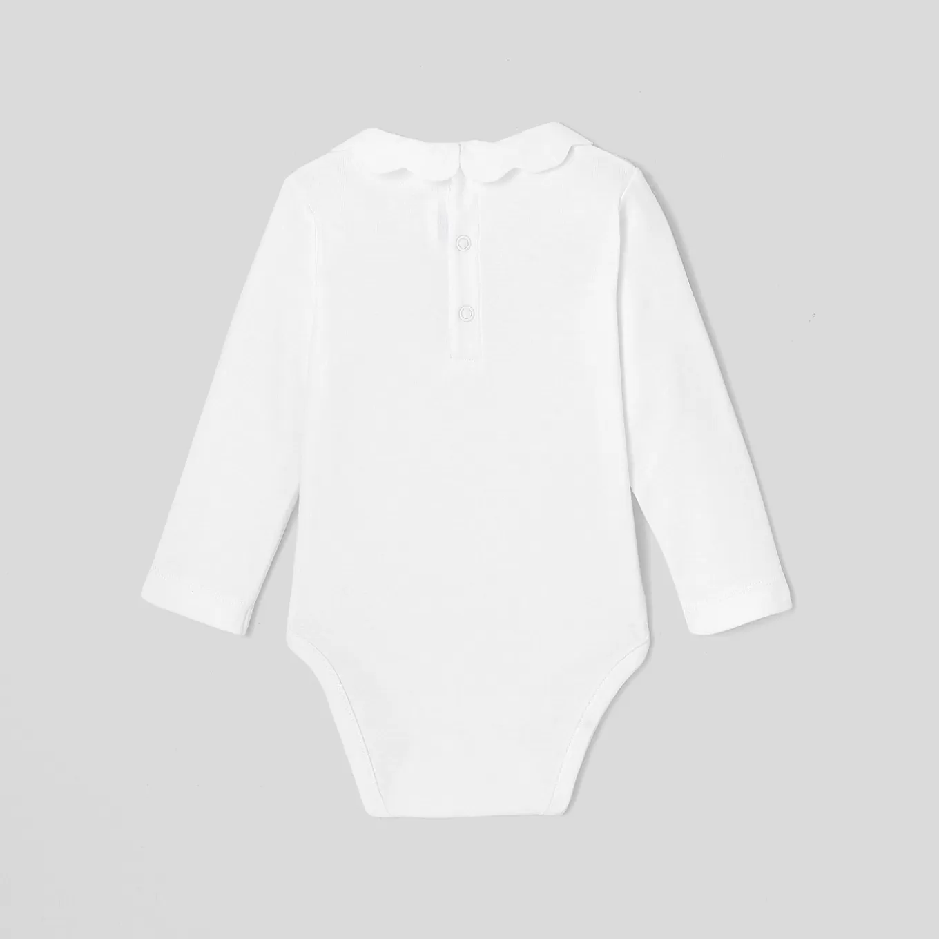 Best Sale Jacadi Body mit Feston-Kragen für Mädchen JACADI WEISS
