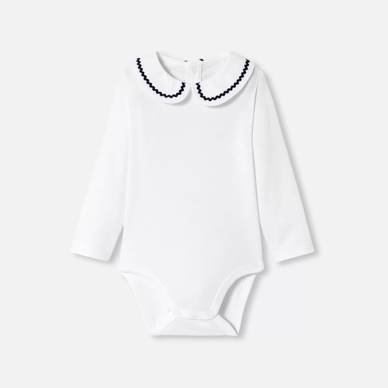 Fashion Jacadi Body mit gemustertem Kragen Kleinkind Mädchen JACADI WEISS