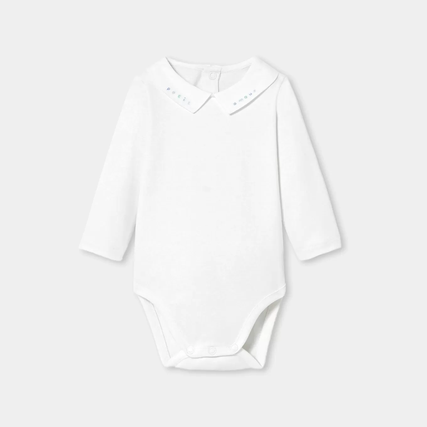 Clearance Jacadi Body mit langen Ärmeln für Baby Jungen JACADI WEISS