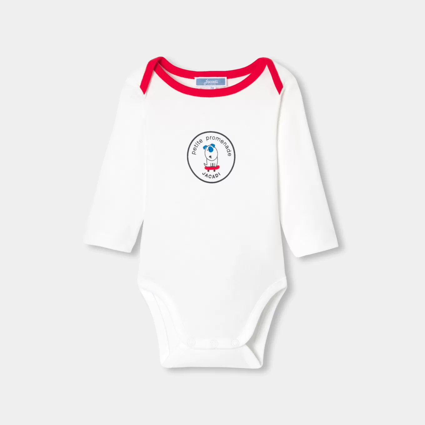 Outlet Jacadi Body mit langen Ärmeln für Baby Jungen JACADI WEISS