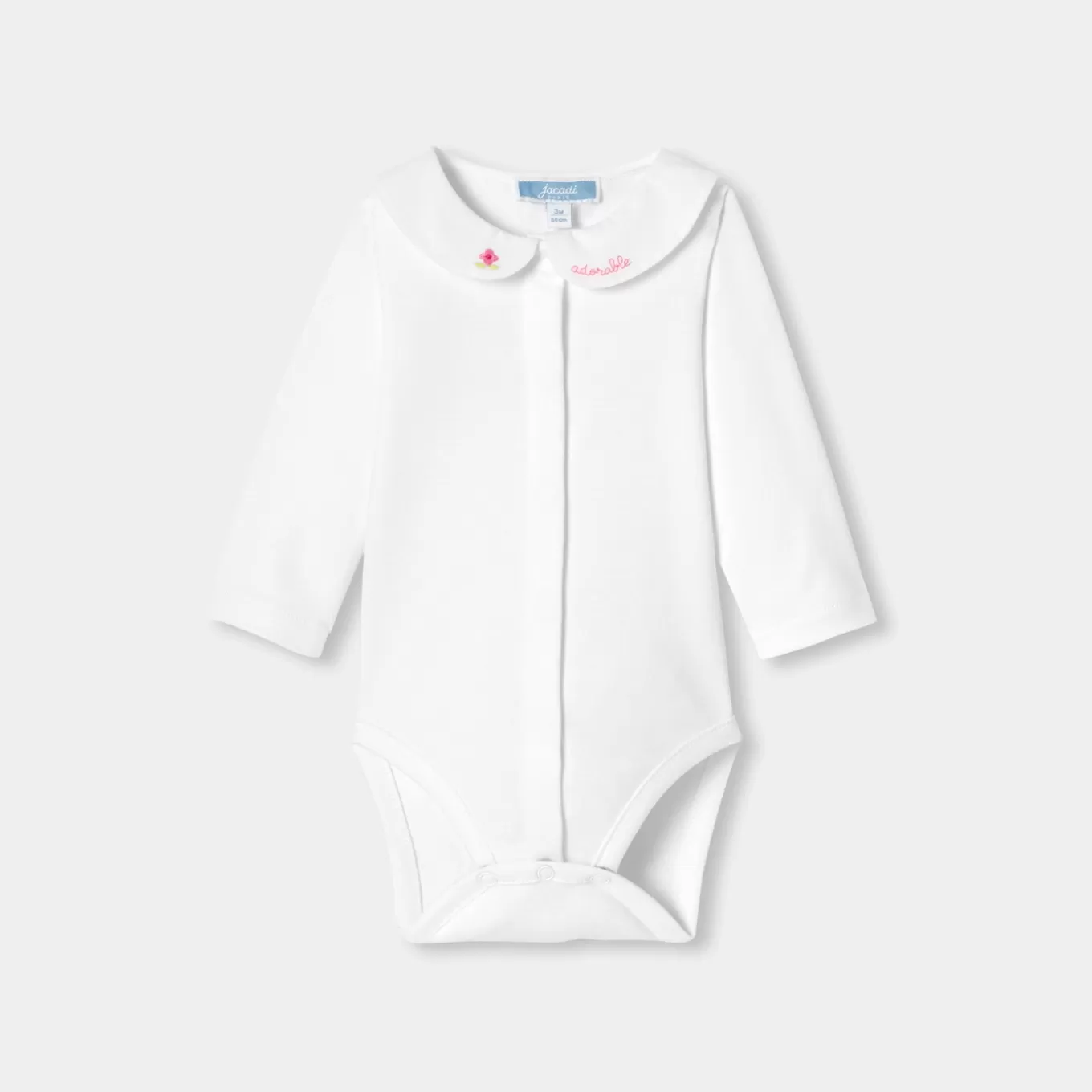Clearance Jacadi Body mit langen Ärmeln für Baby Mädchen JACADI WEISS