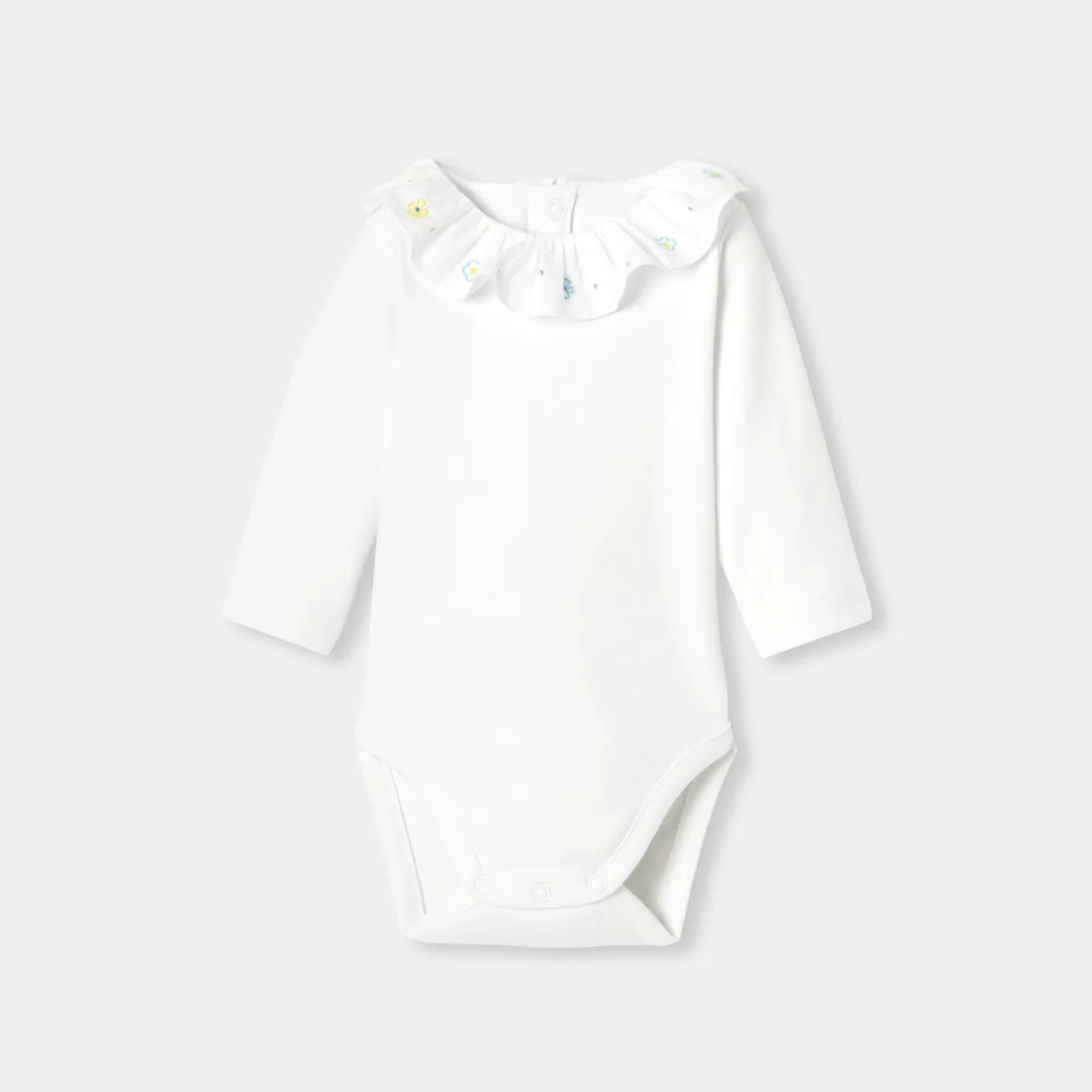 Best Sale Jacadi Body mit langen Ärmeln für Baby Mädchen JACADI WEISS