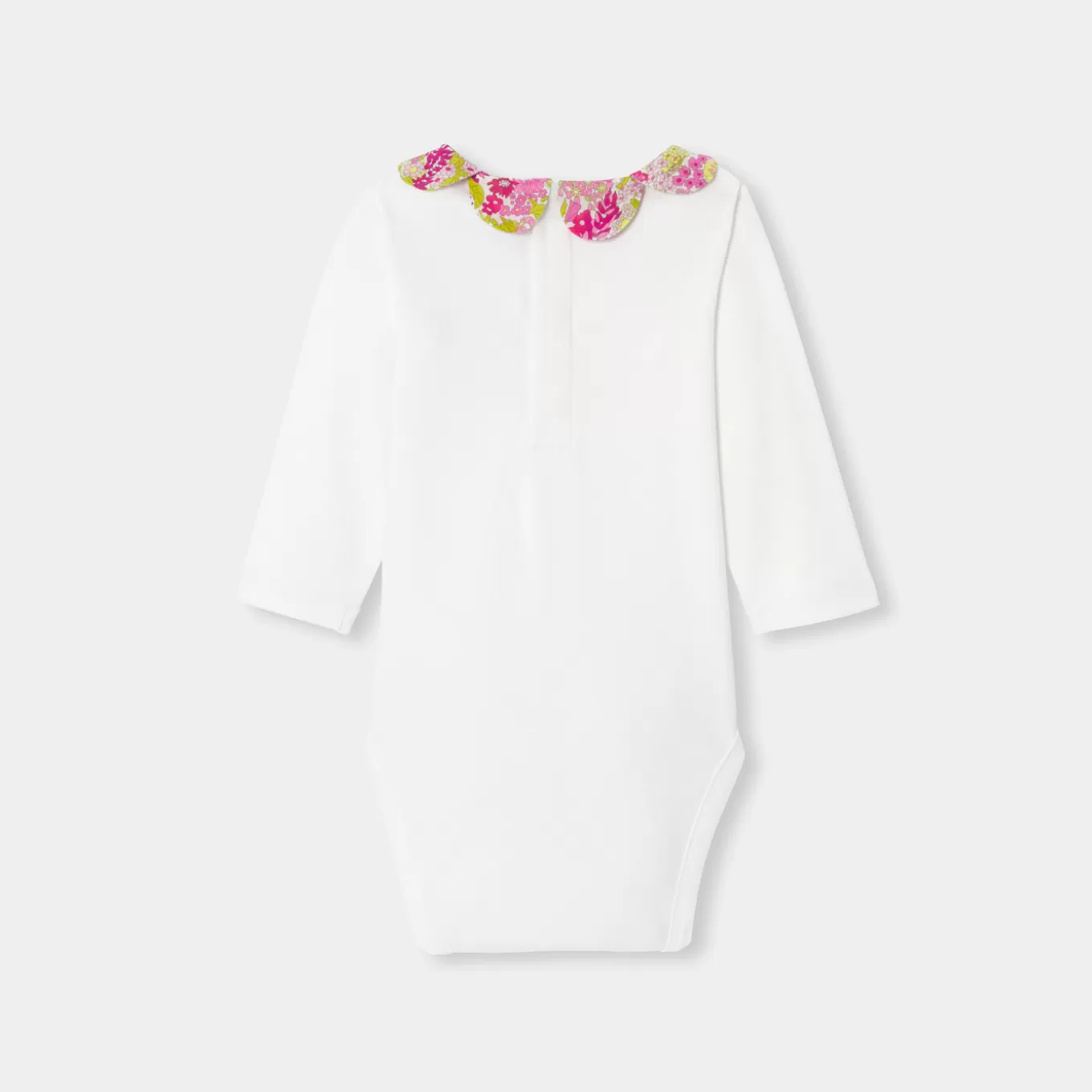 Best Jacadi Body mit langen Ärmeln für Baby Mädchen WEISS/MEHRFARBIG