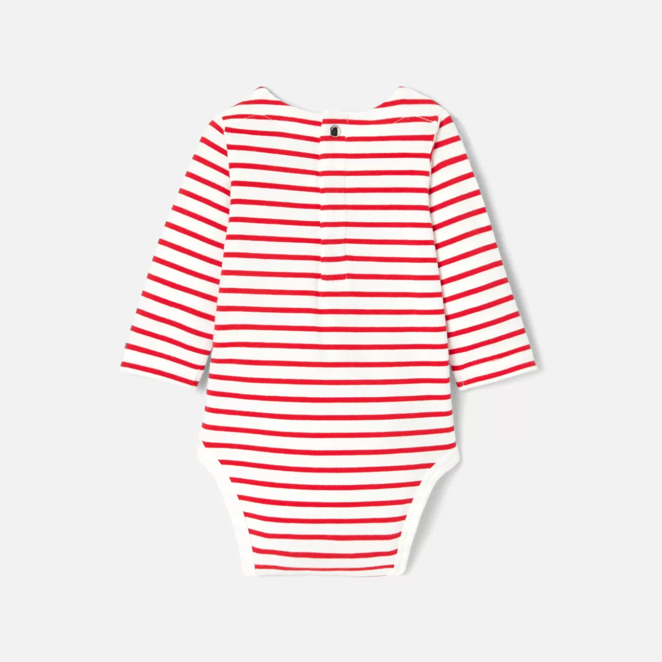 Best Jacadi Body mit langen Ärmeln für Jungen ROT/WEISS