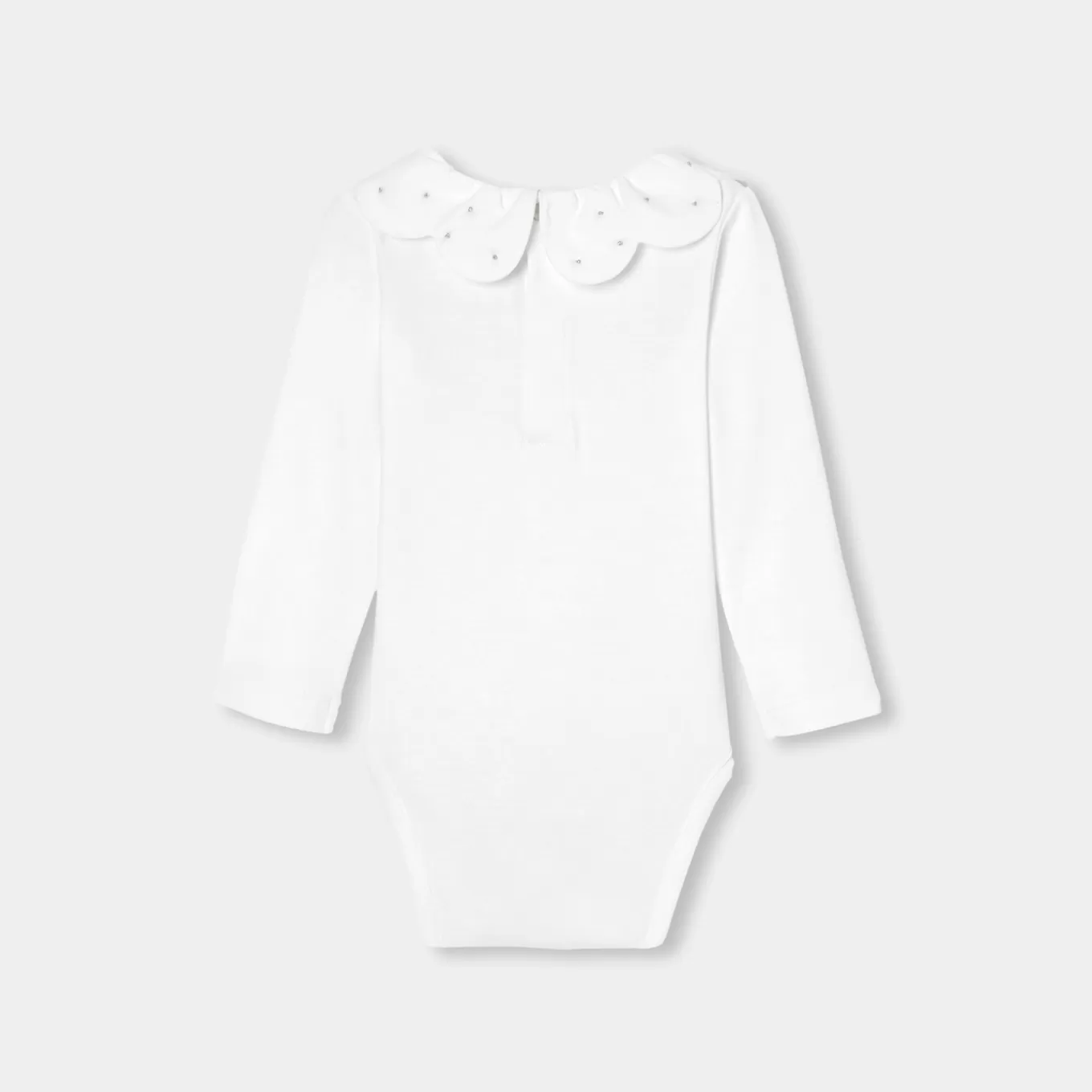New Jacadi Body mit langen Ärmeln Kleinkind Mädchen JACADI WEISS
