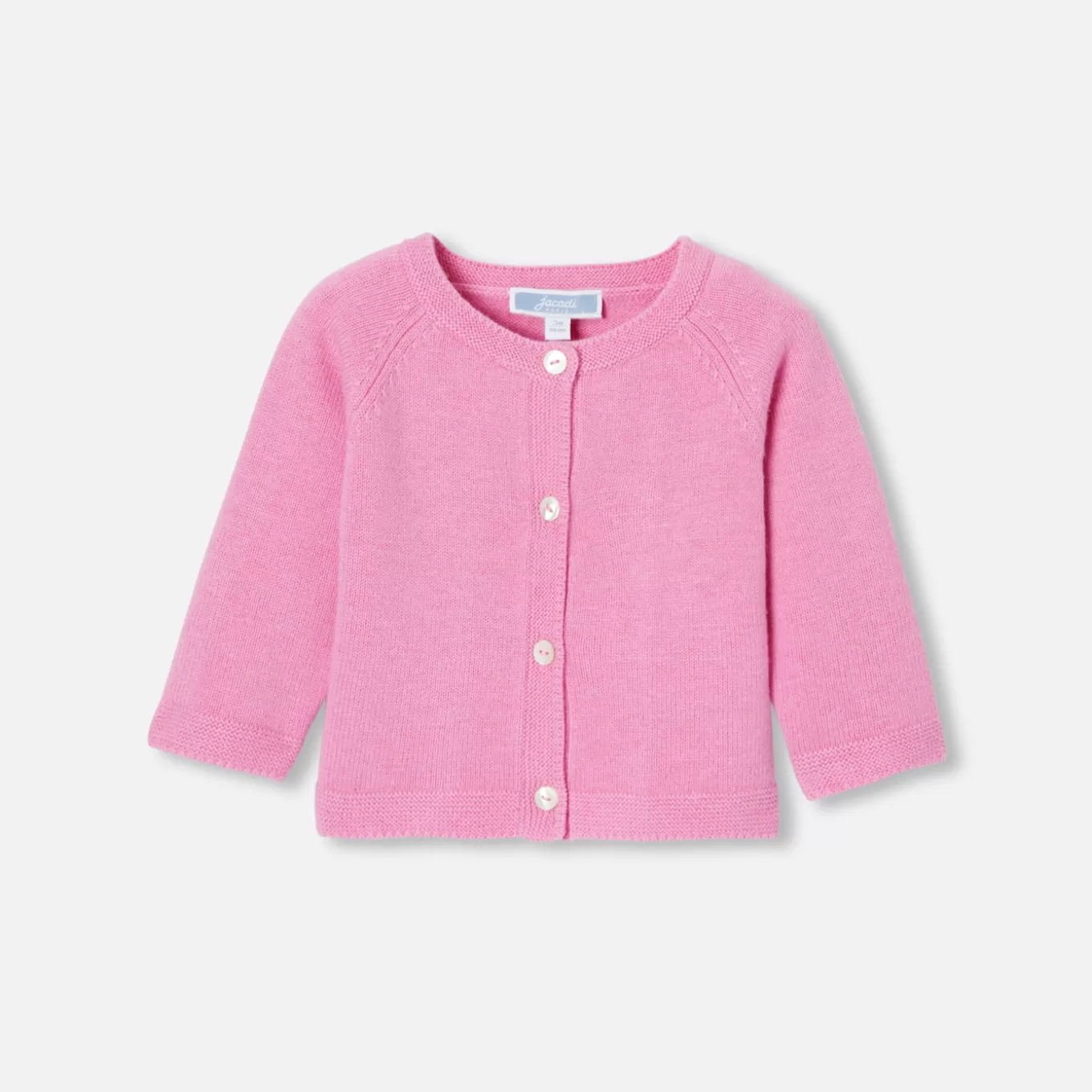 Best Jacadi Cardigan aus Jersey für Baby Mädchen ROSA MITTEL/FUSCHIA