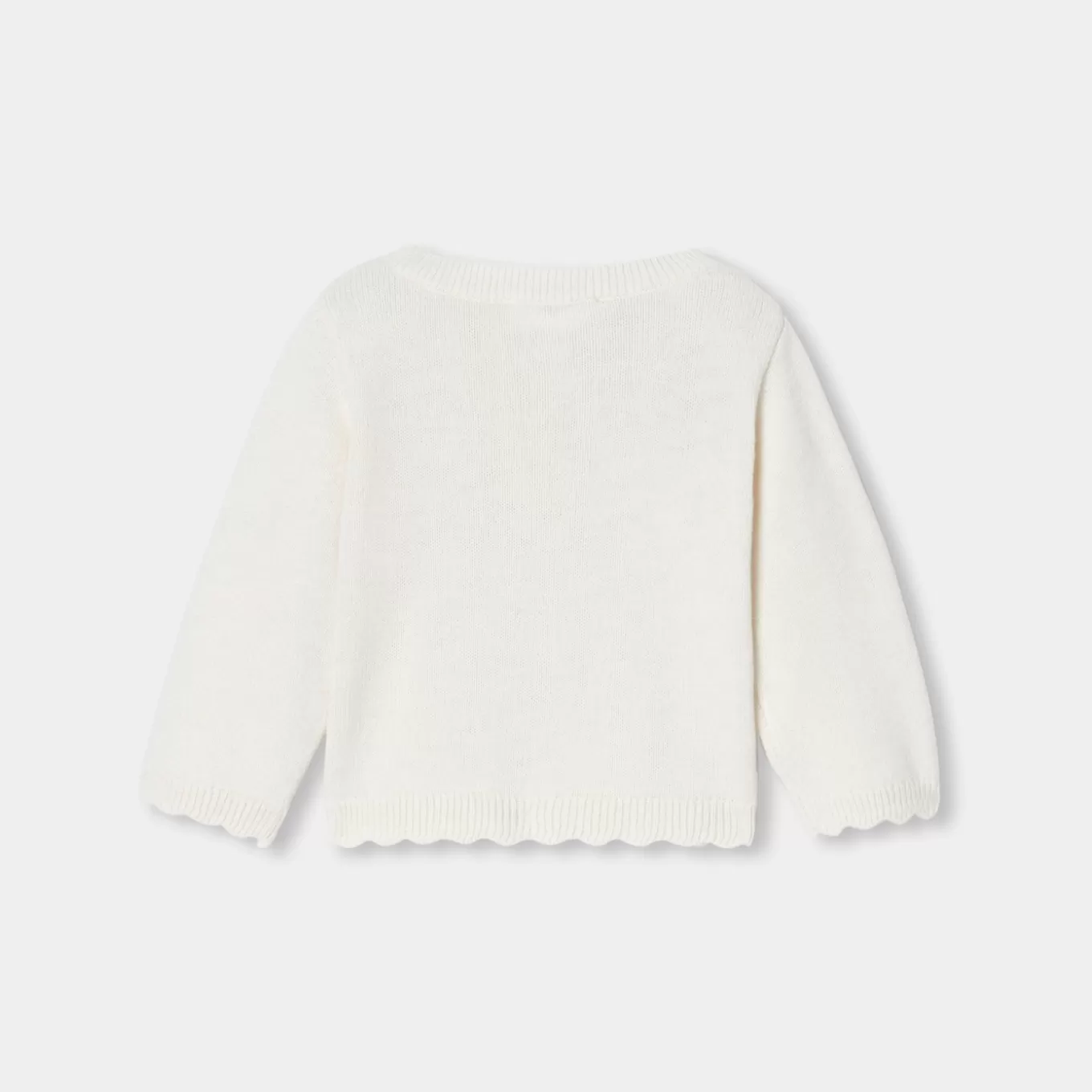 Flash Sale Jacadi Cardigan aus Jersey für Baby Mädchen WEICHES JACADI WEISS