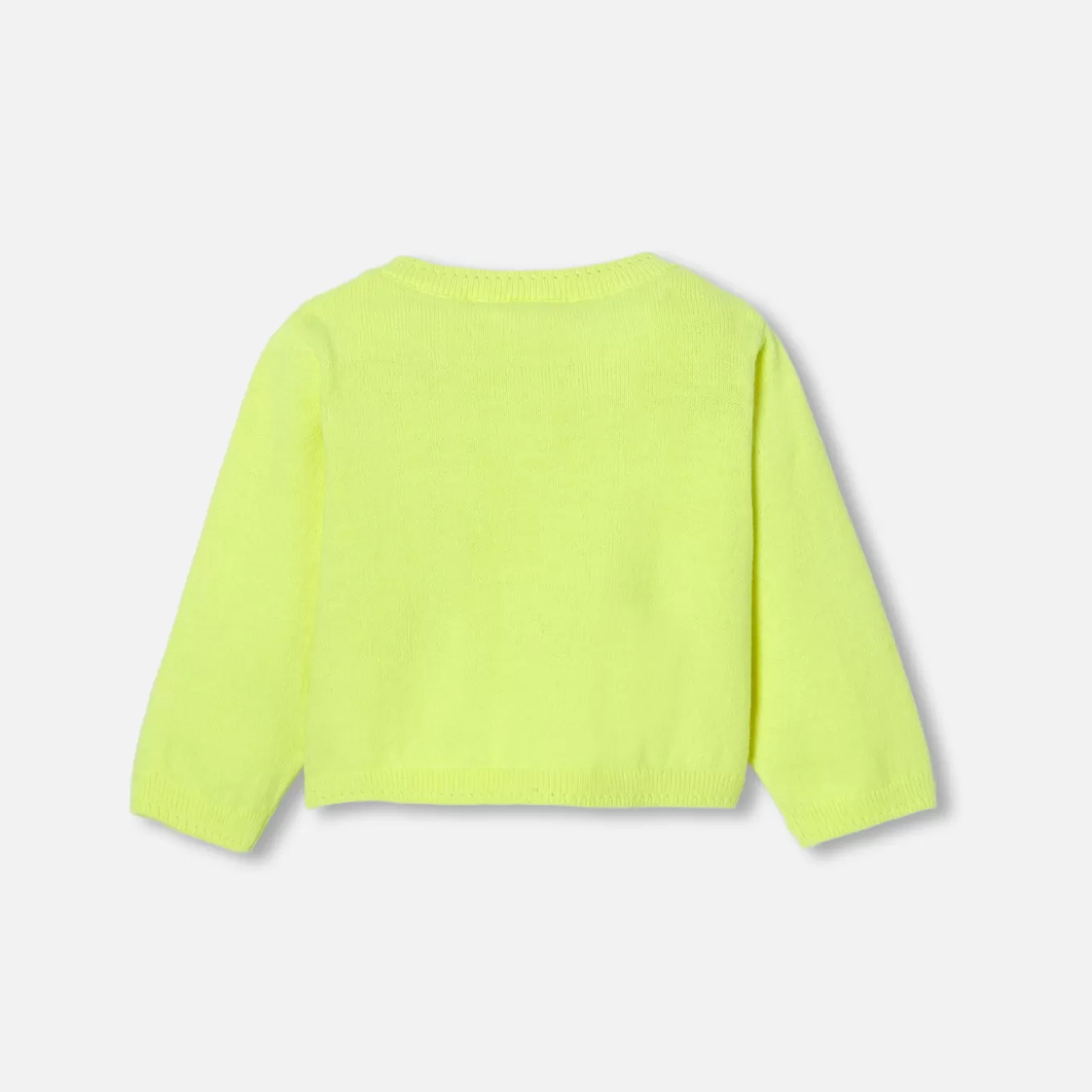 Flash Sale Jacadi Cardigan aus Jersey für Baby Mädchen NEON GELB