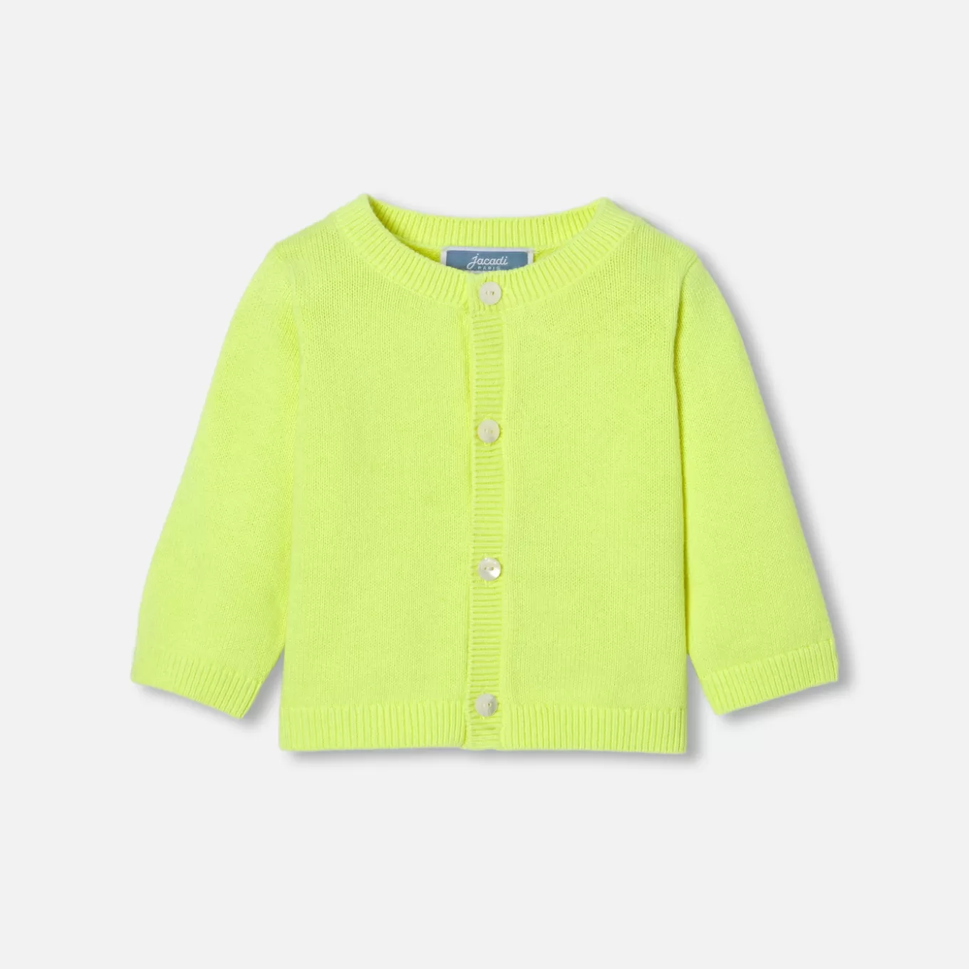 Discount Jacadi Cardigan aus Jersey für Babys NEON GELB