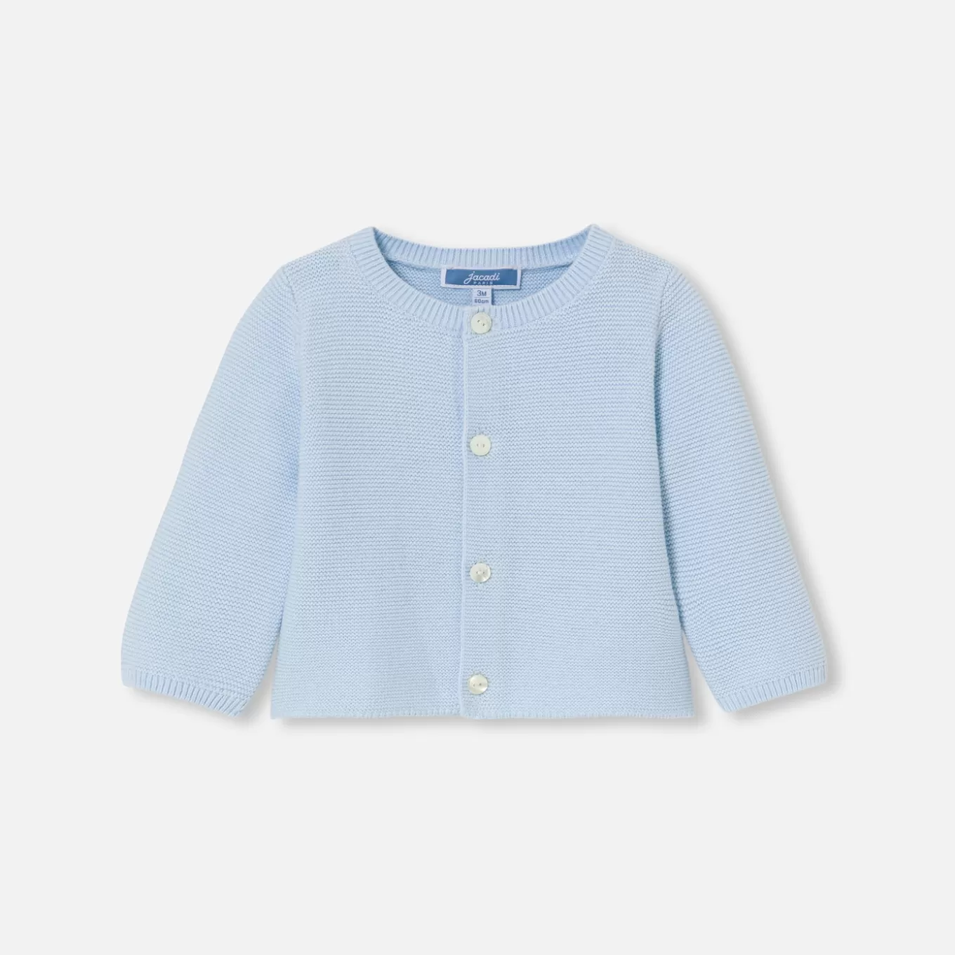 Fashion Jacadi Cardigan im Krausstrick für Babys HELLBLAU