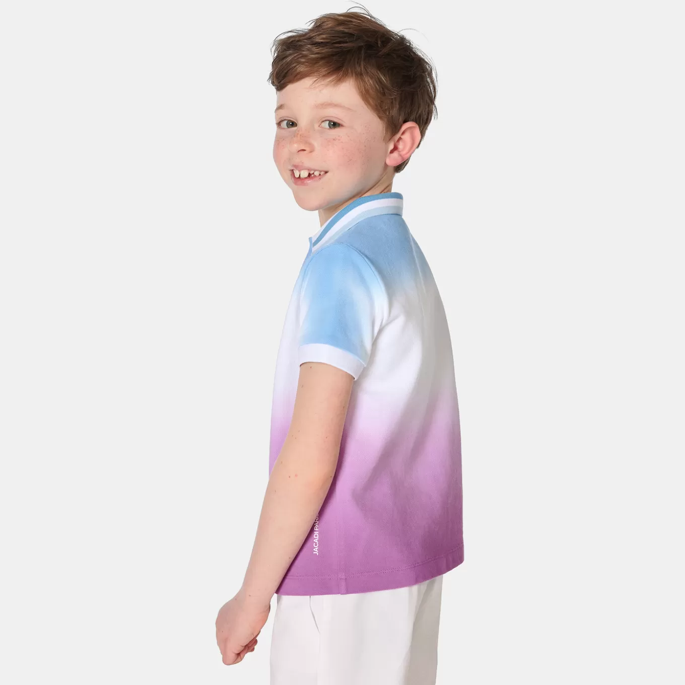 Flash Sale Jacadi Dip-Dye-Poloshirt für Jungen WEISS/MEHRFARBIG
