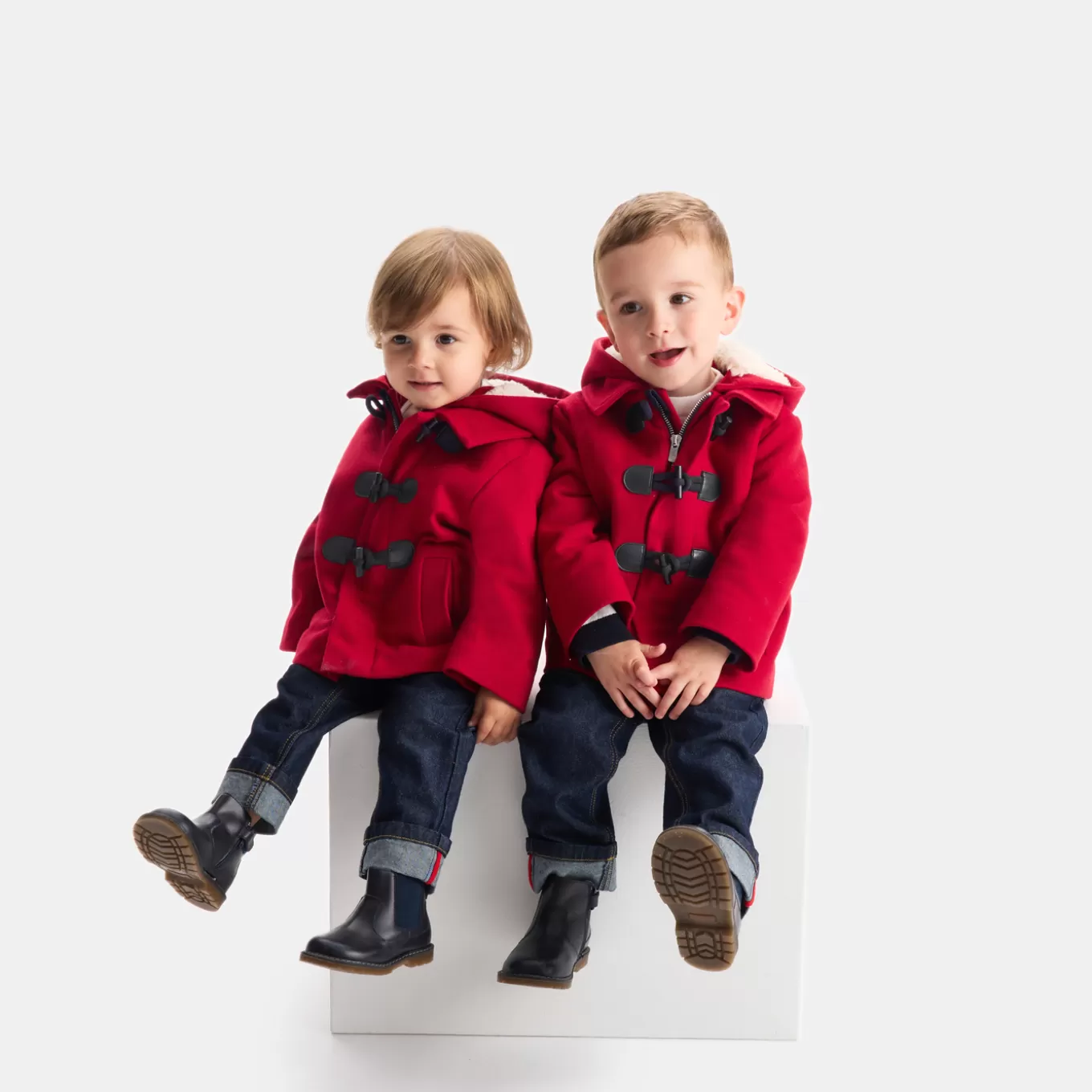 Best Sale Jacadi Dufflecoat Kleinkind RUBINROT