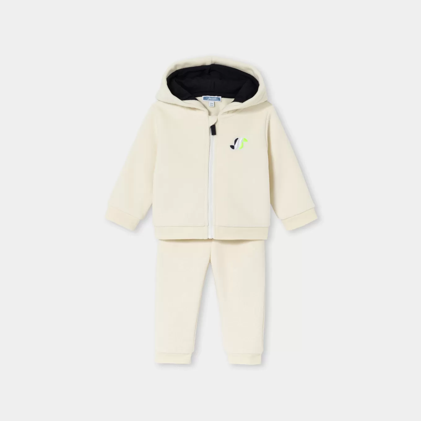 Fashion Jacadi Ensemble aus Fleece Kleinkind Junge WEICHES JACADI WEISS
