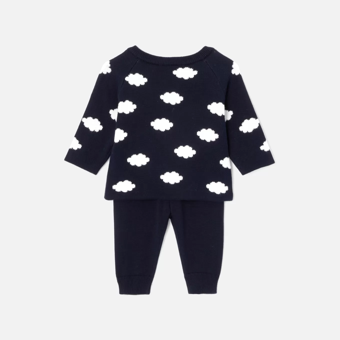 Best Sale Jacadi Ensemble aus Jerseystrick für Babys MARINEBLAU/ECRU