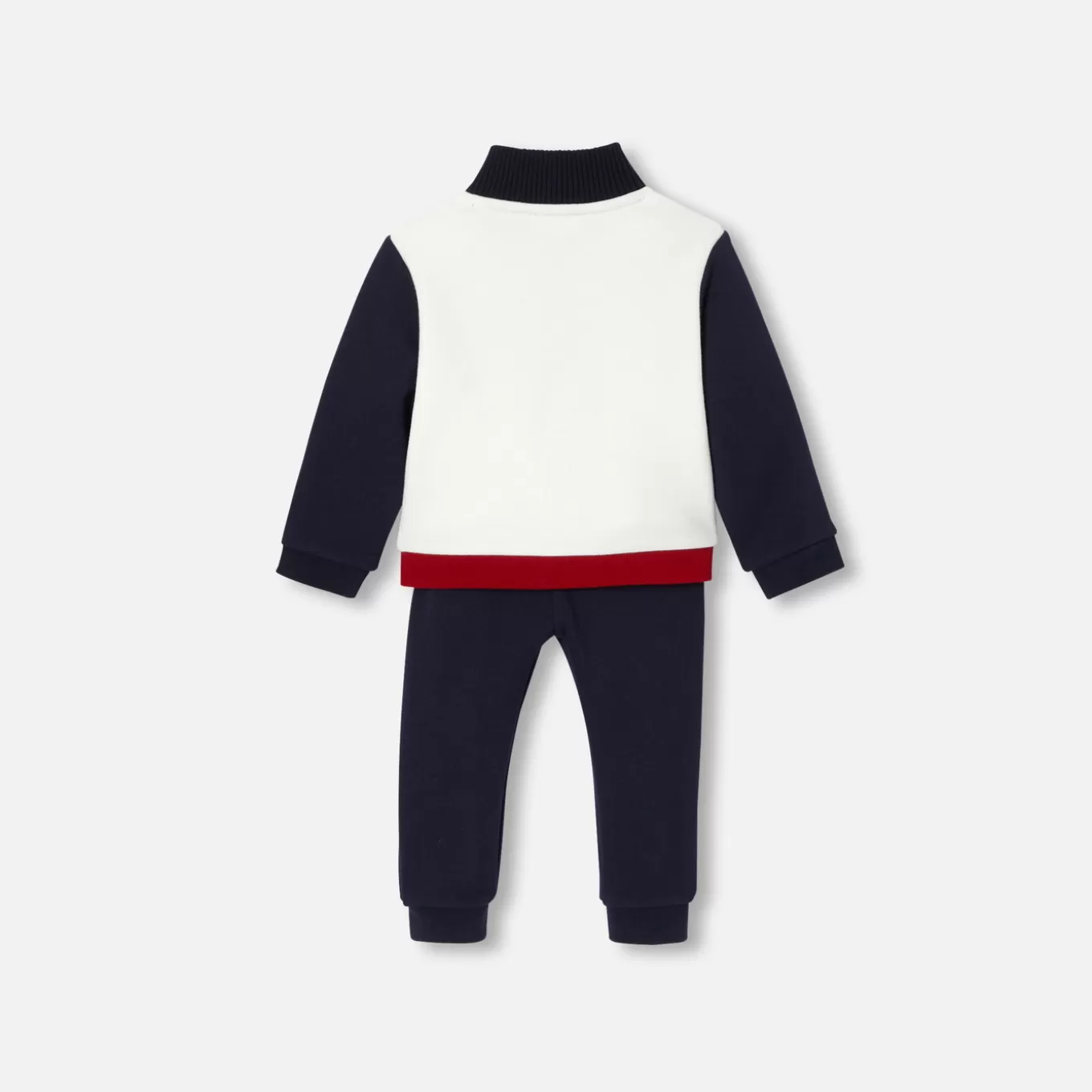 Clearance Jacadi Ensemble aus Molton Kleinkind Junge WEISS/MARINEBLAU