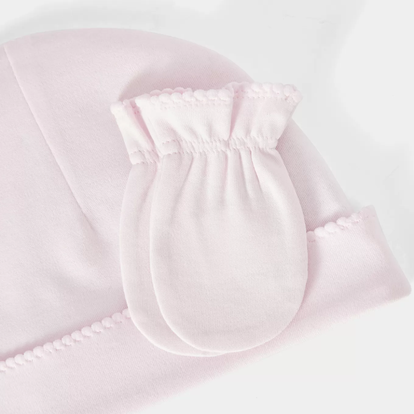 Best Sale Jacadi Ensemble aus Mütze und Fäustlingen für Babys ROSA BLASS JACADI